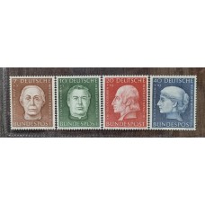 ALEMANIA OCCIDENTAL 1954 Yv 76/9 SERIE COMPLETA NUEVA MINT 70 EUROS